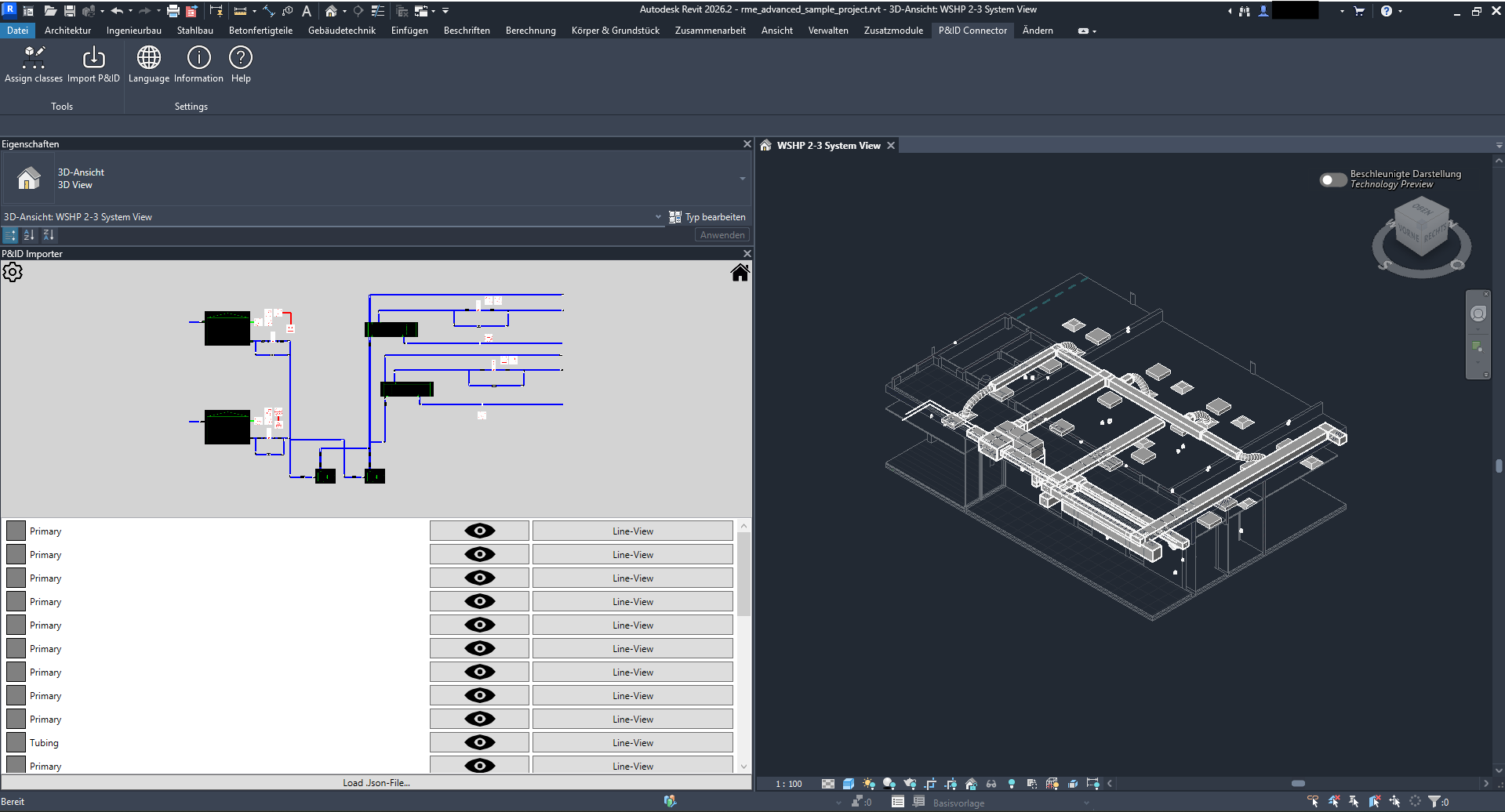 Il viewer integrato mostra tutti gli elementi trovati