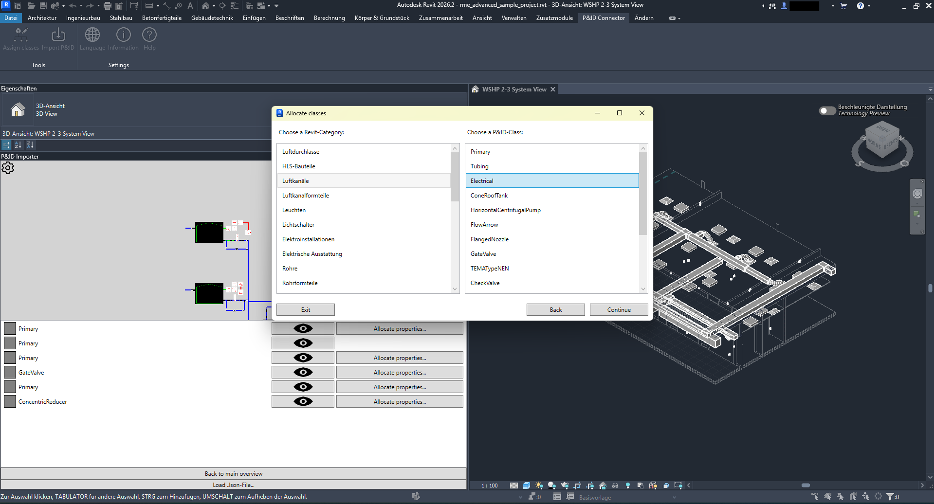 Screenshot del viewer 3